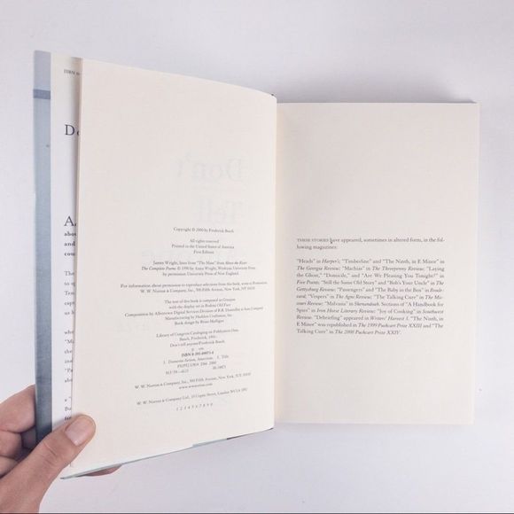 2/$30 - Don't Tell Anyone by Frederick Busch - Picture 5 of 15